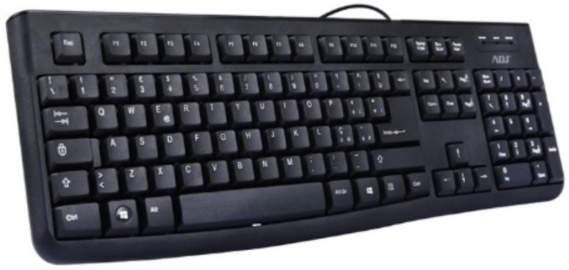 TECNOSHOP Tastiera ADJ TA131 Pure cablata nero